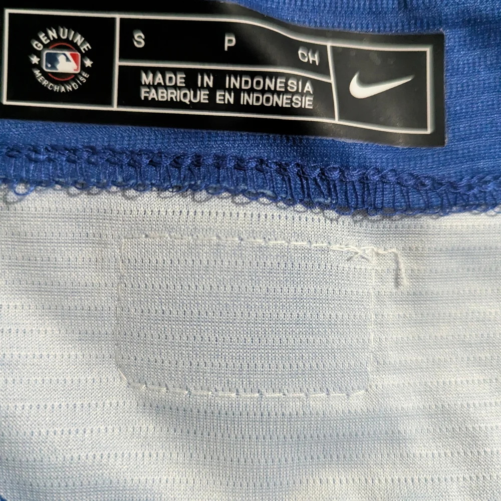 Nike Blue Jersey with Red Number and White Script - Picture 7 of 7
